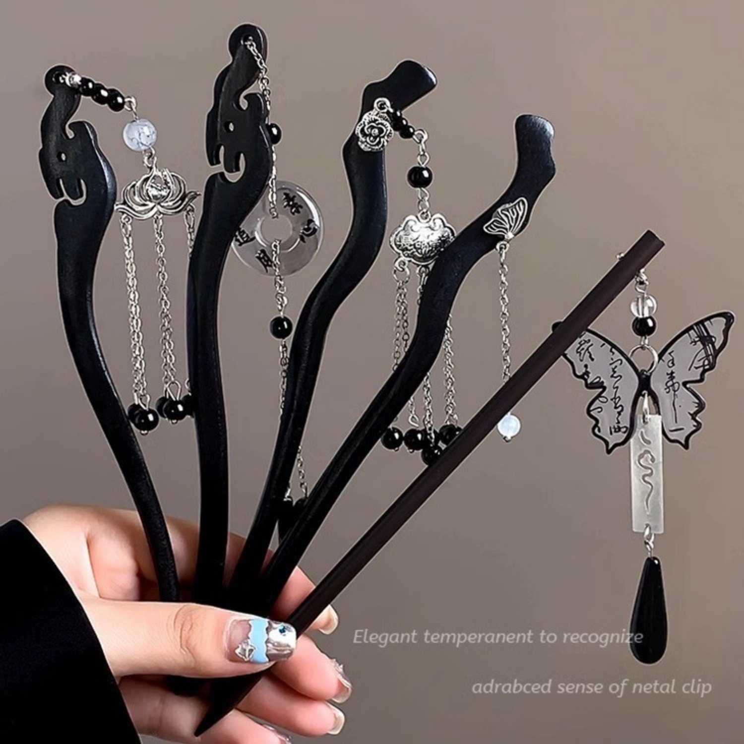 Hair Fork Stick - Jepit Rambut Rumbai Kayu Mewah Ringan