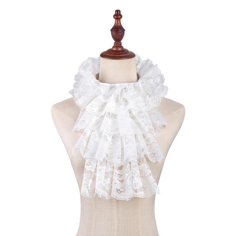 Women'S Victorian Era Accessories - Set Kostum Kerah Jabot Renda Elegan