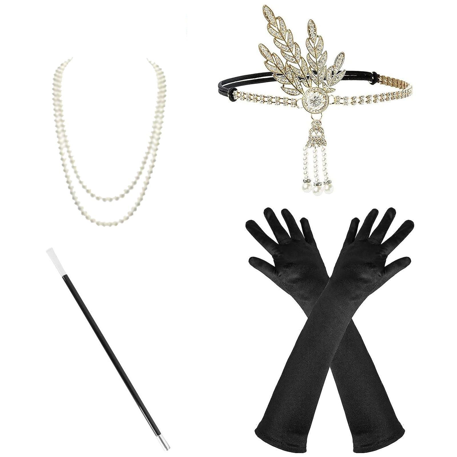 Women'S Accessories In The 1920S - 1920s Set Aksesori Flapper wanita, aksesoris