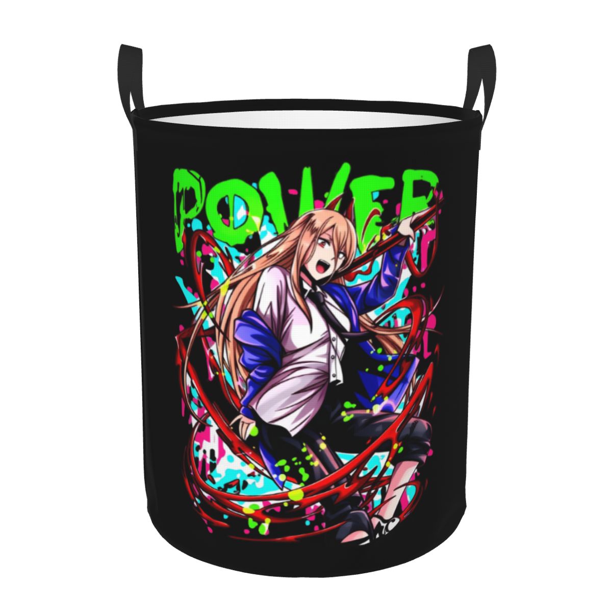Women Accessories Hamper - Chainsaw Man Power Anime Laundry Hamper