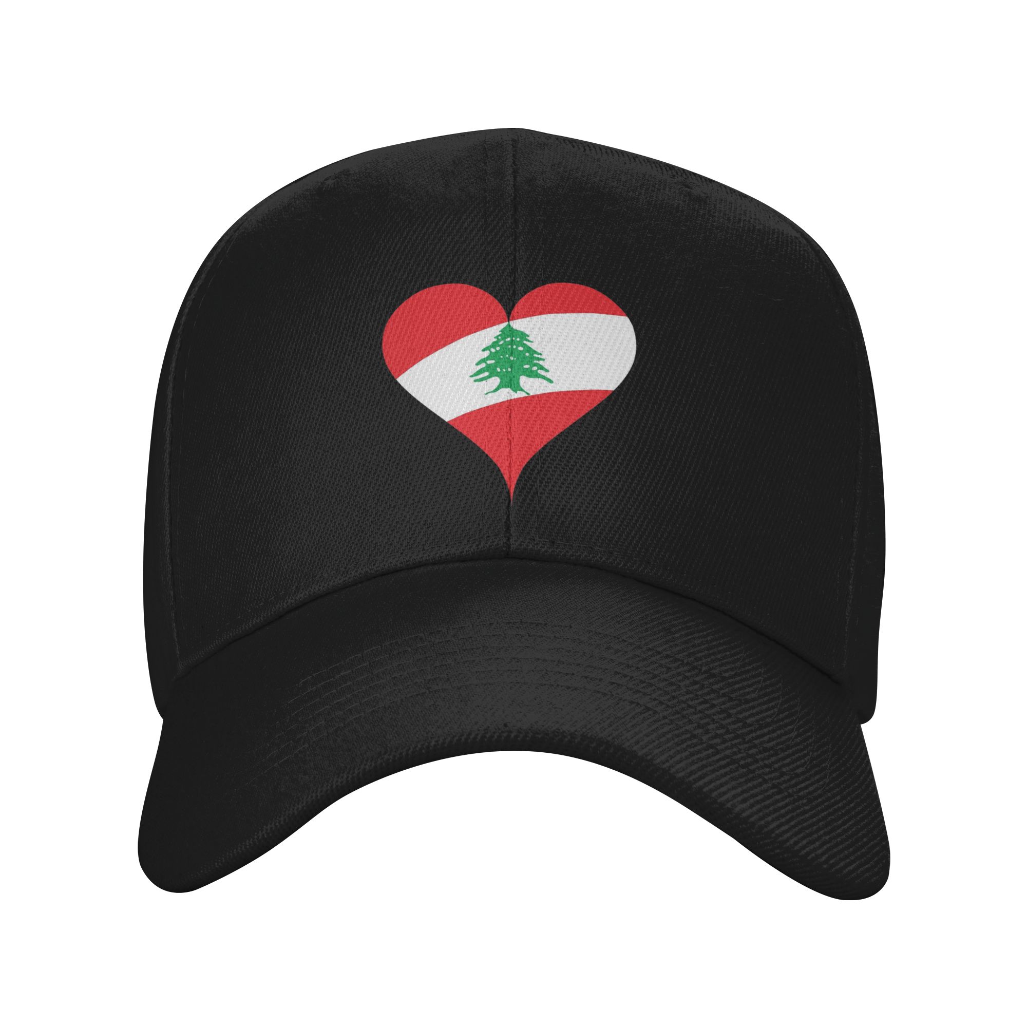 Women Accessories Lebanon - Topi Bisbol Aksesori Hati Bendera Lebanon