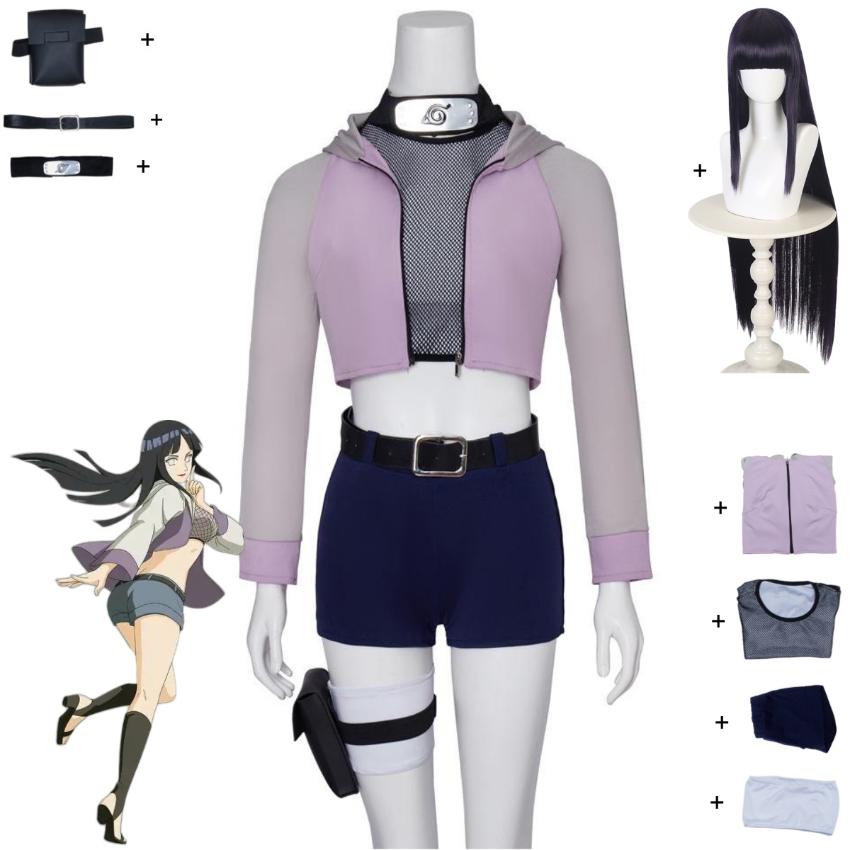 Women Accessories Bag - Kostum Cosplay Anime Hyuga Hinata Hyuuga