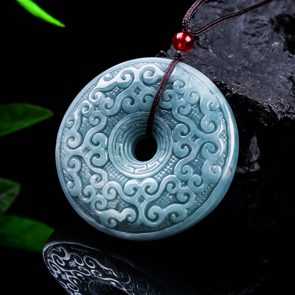 Women'S Accessories And Jewelry - Kalung Liontin Bunga Giok Burma Alami