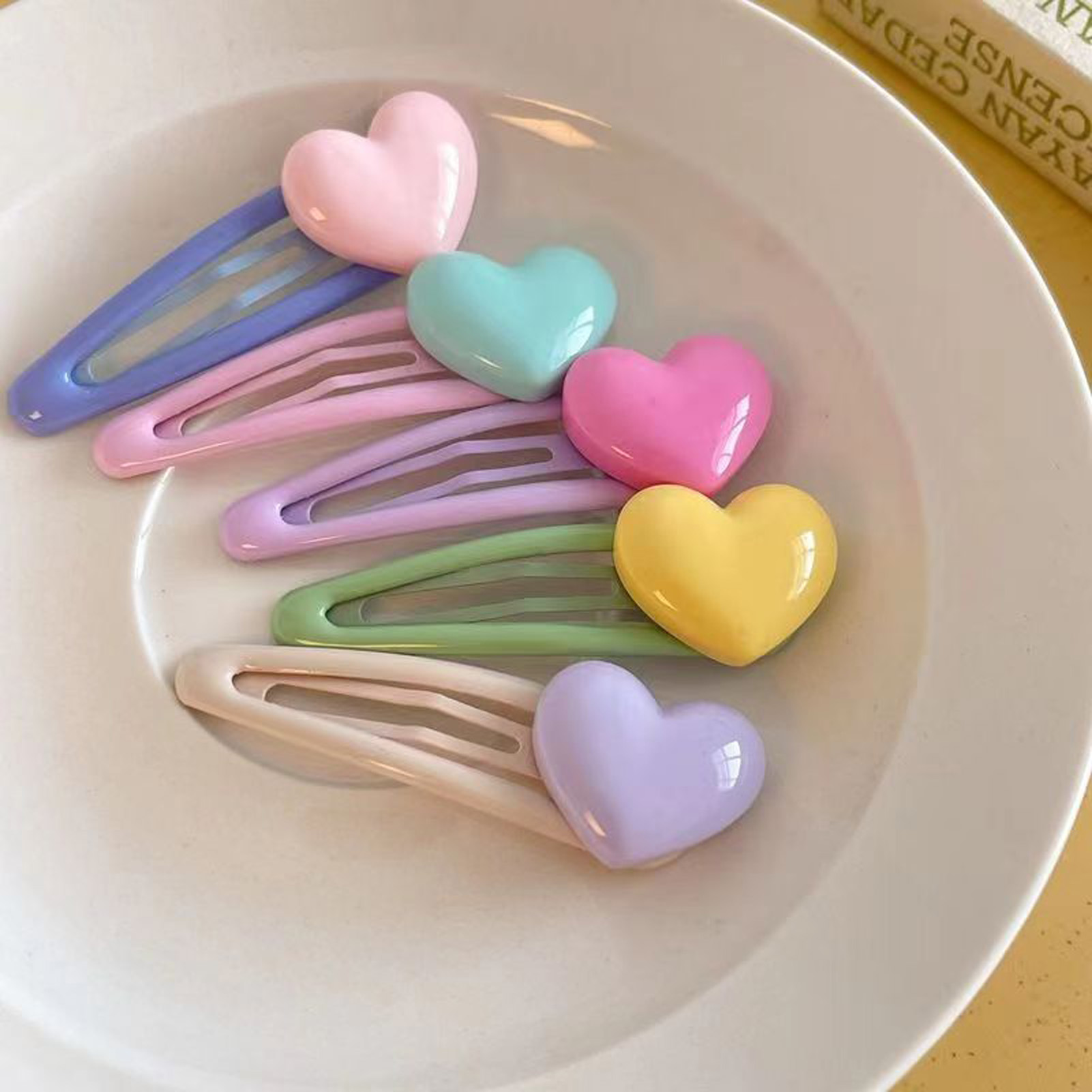 Women Accessories Wholesale China - 5 Buah Jepit Rambut Kartun Hati