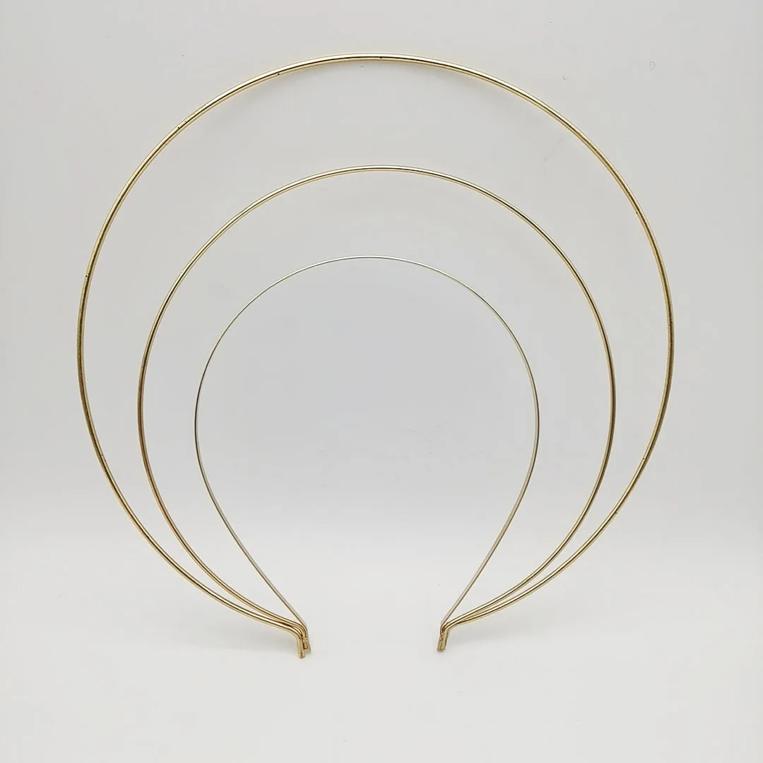 Wrap Ring Gold - Bando Halo emas keperakan wanita, Aksesori