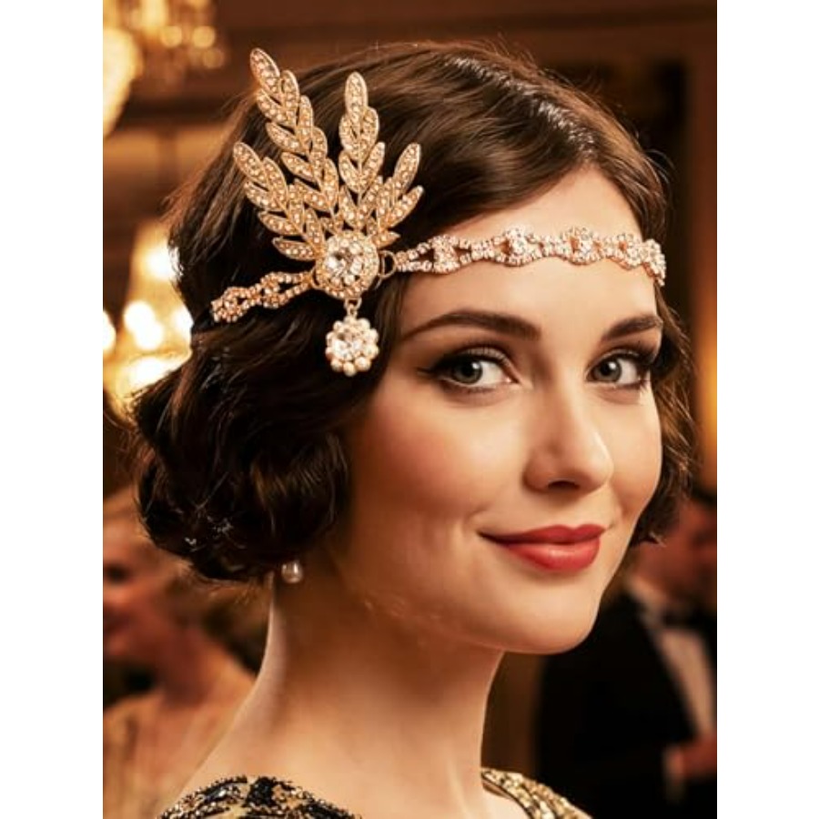 Women'S Accessories In The 1920S - Hiasan Kepala Flapper 1920-an Berhias Berlian