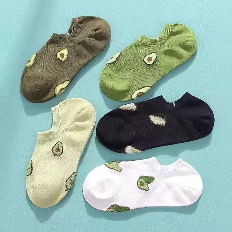 Women'S Ankle Accessories - 5 Pasang Kaus Kaki Pendek Motif