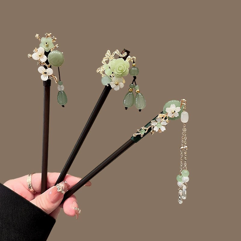 Hair Fork Stick - Jepit Rambut Kayu Antik Wanita Elegan,