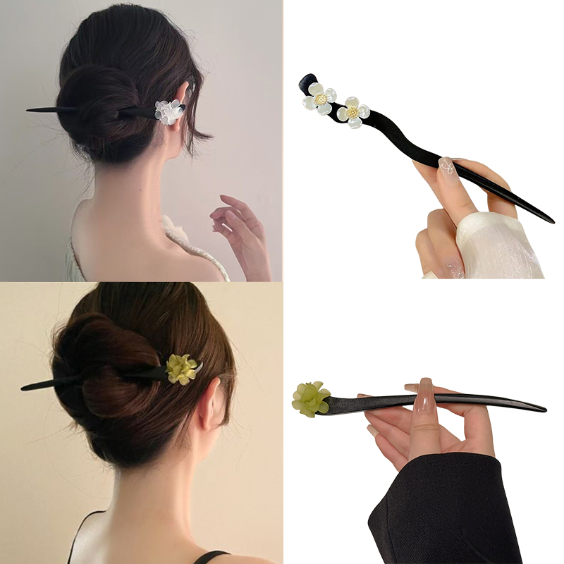Hair Fork Stick - Jepit Rambut Mutiara Stik Rambut Bunga
