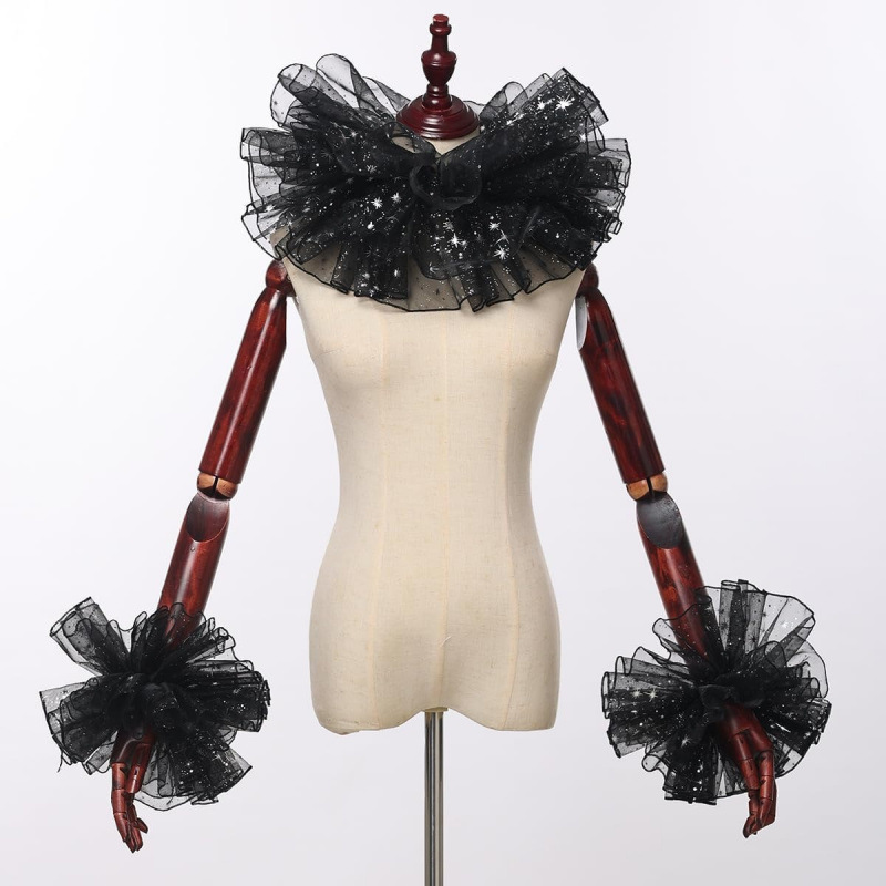 Women'S Victorian Accessories - Set Cosplay Kerah Berumbai Jester Kerah