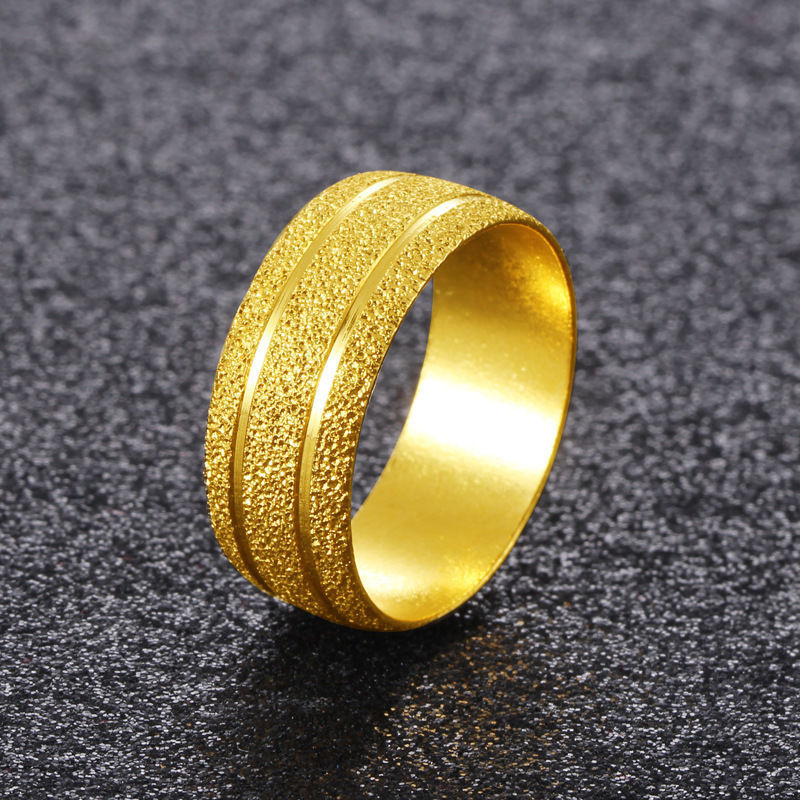 Wrap Ring Gold - Cincin lapis murni untuk pria dan