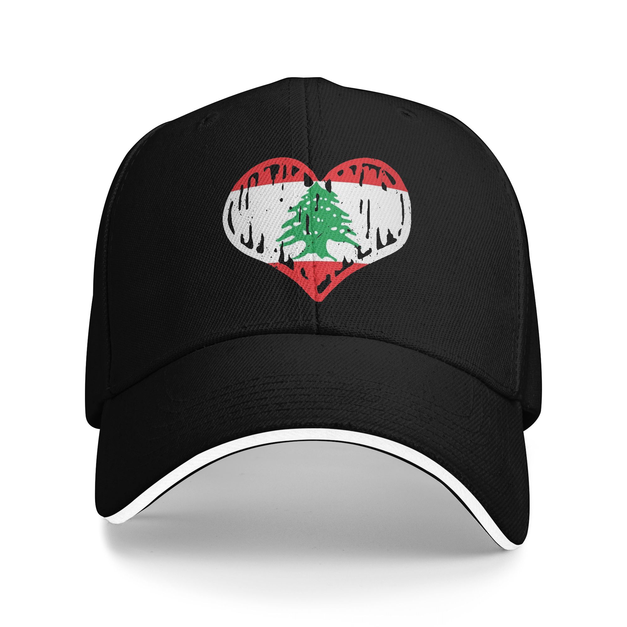 Women Accessories Lebanon - Aksesori Hati Bendera Lebanon Topi Bisbol