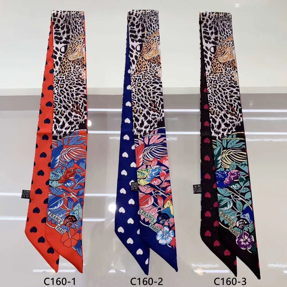 Women Accessories Brands - Syal Sutra Hati Macan Tutul Bermerek