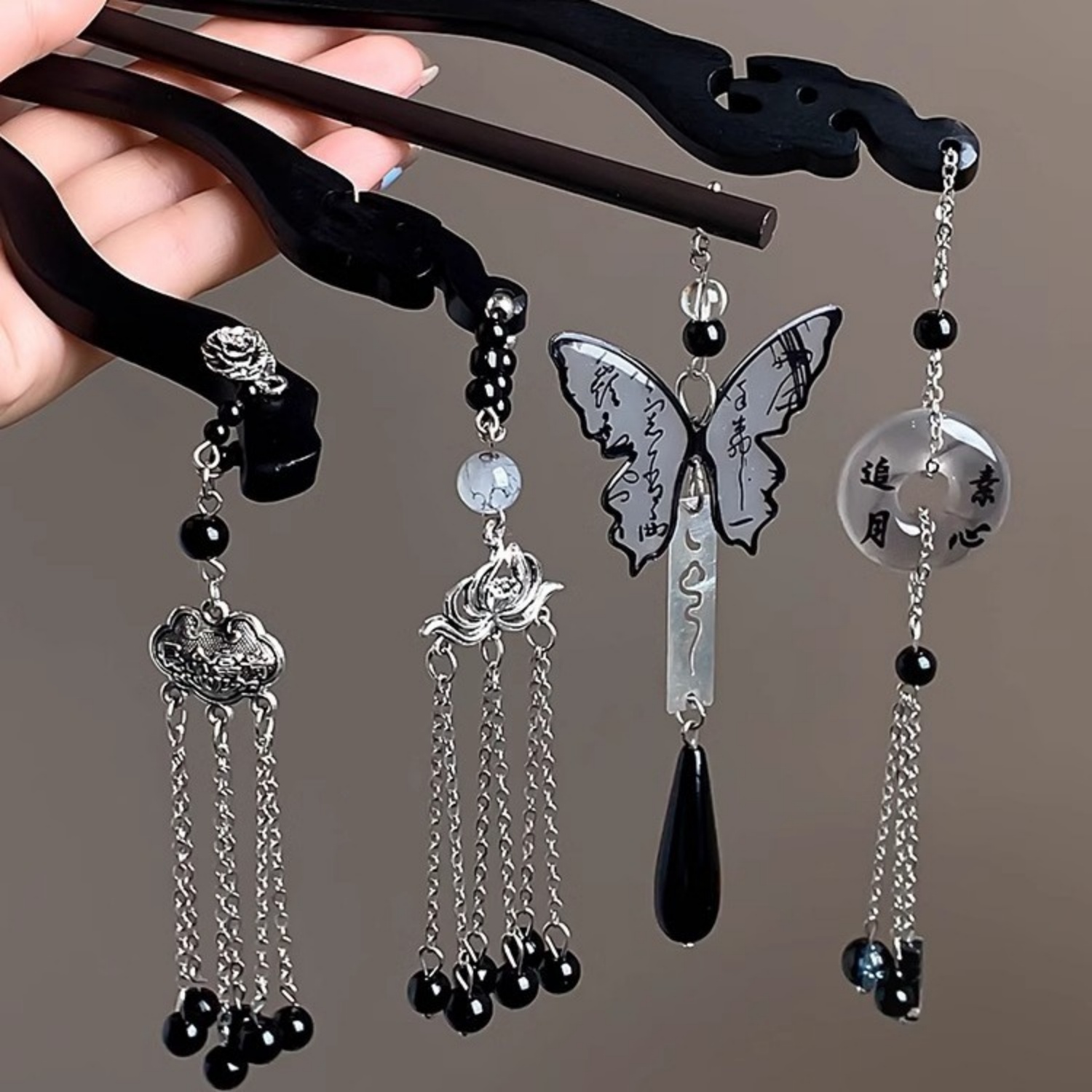 Jepit Rambut Rumbai Kayu Mewah - Hair Fork Stick ulasan dan harga
