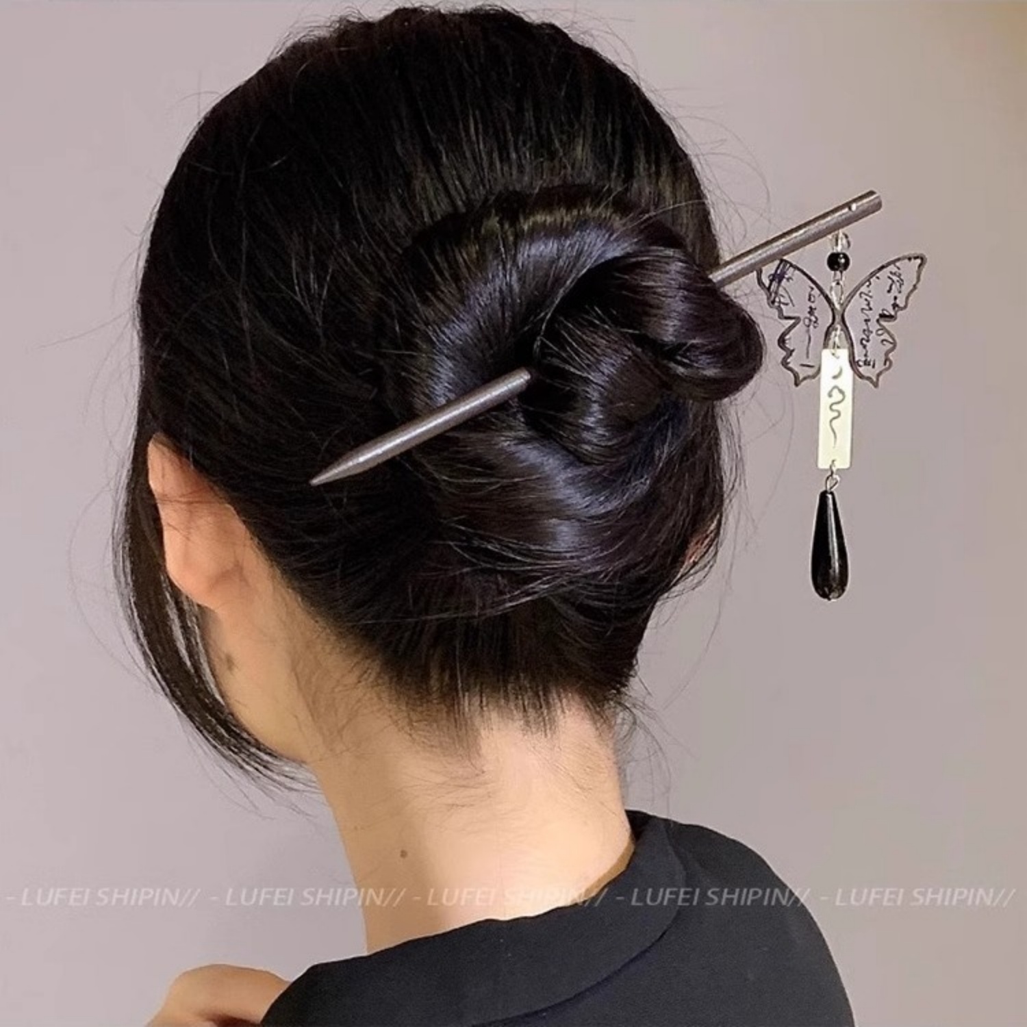Jepit Rambut Rumbai Kayu Mewah - Hair Fork Stick ulasan dan harga