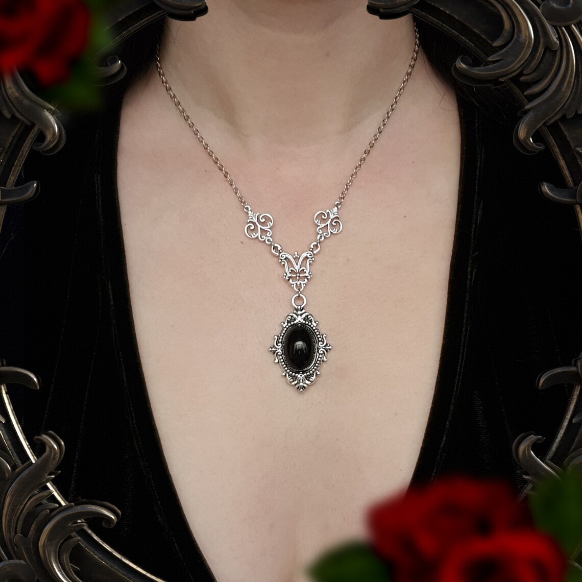 Kalung Cameo Vampir, Cameo Dar - Women'S Victorian Accessories ulasan dan harga