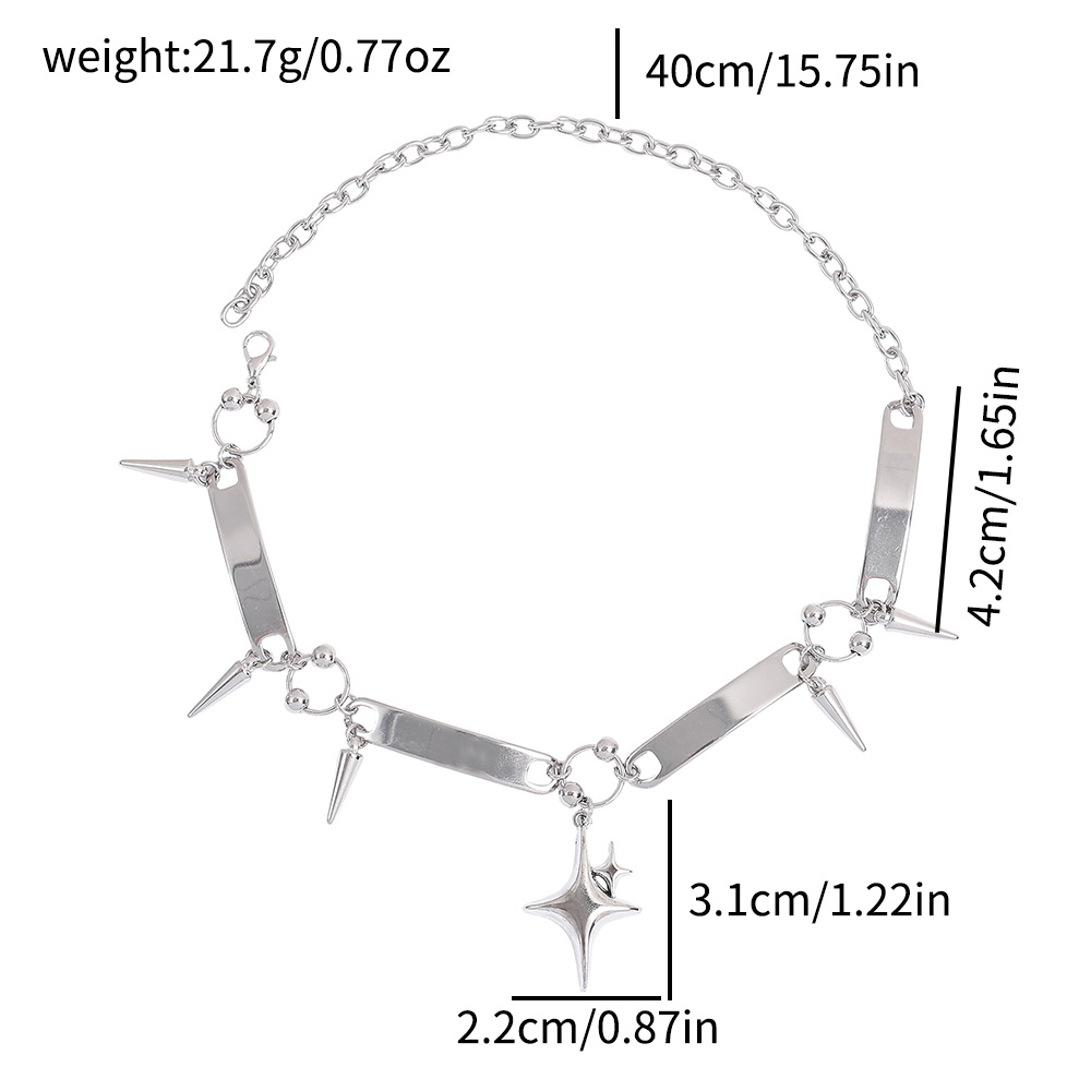 Kalung Punk Star Riveted, Perh - Women'S Y2K Accessories ulasan dan harga
