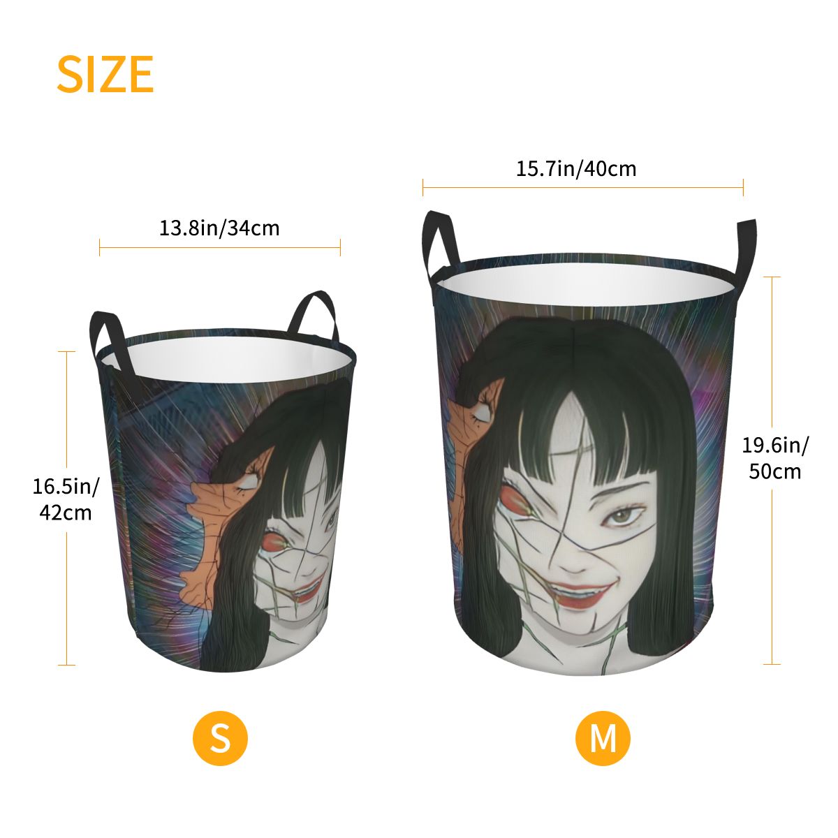 Keranjang Cucian Manga Horor J - Women Accessories Hamper ulasan dan harga