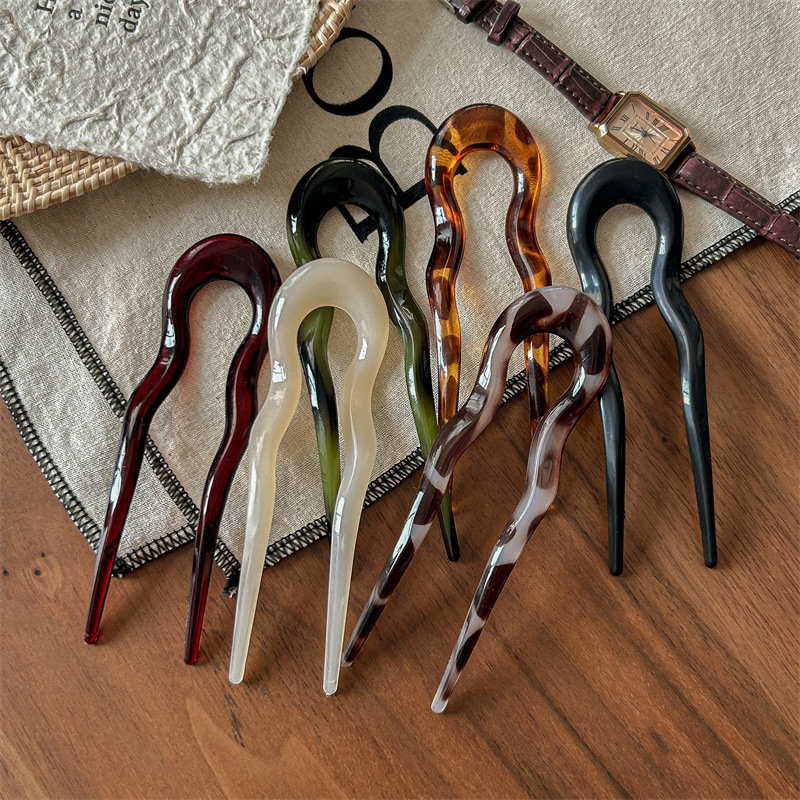 Jepit Rambut Bentuk U Motif Ku - Hair Fork Stick ulasan dan harga