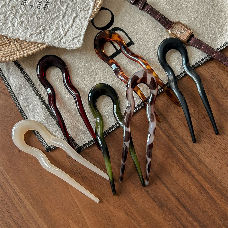 Jepit Rambut Bentuk U Motif Ku - Hair Fork Stick ulasan dan harga