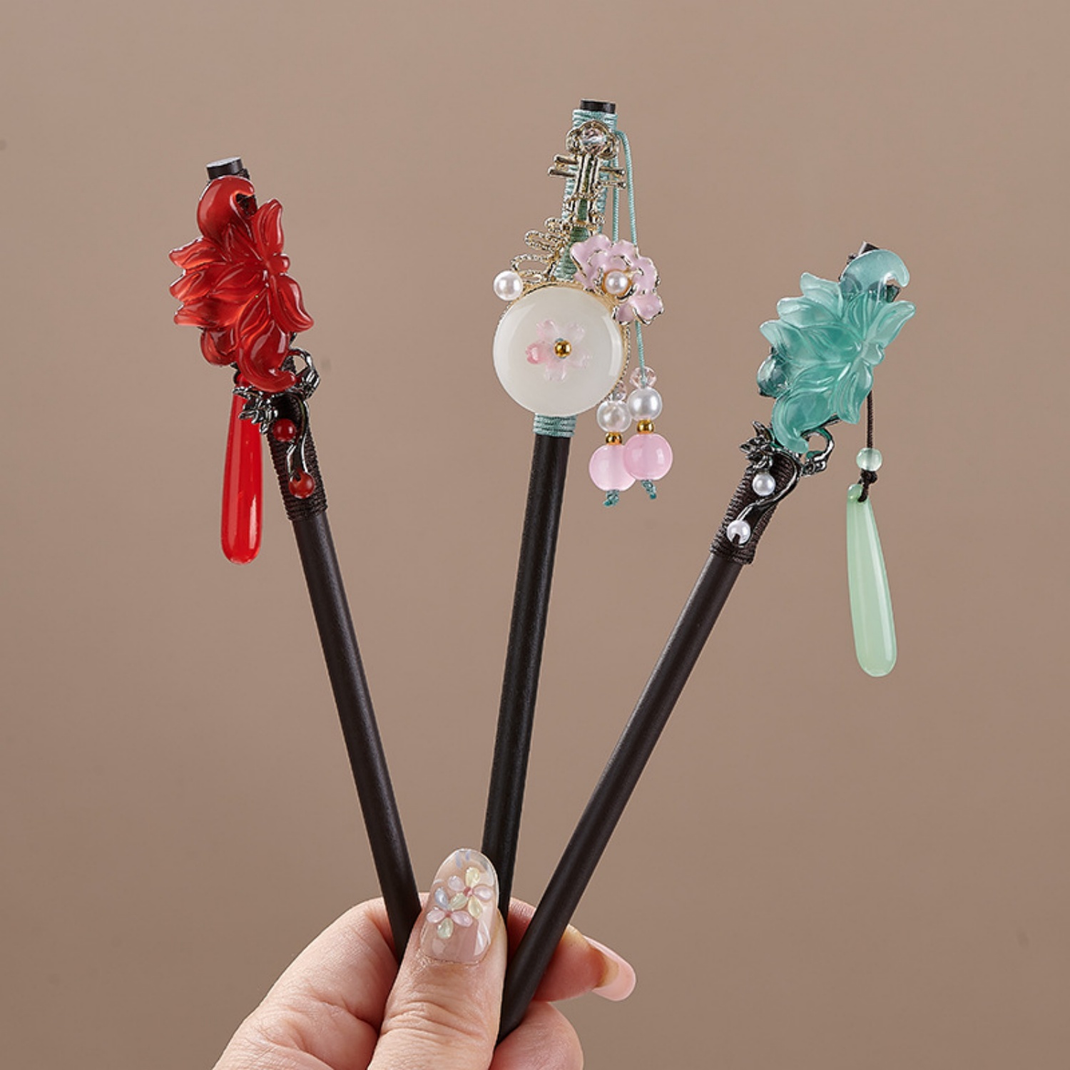 Jepit Rambut Bunga Vintage unt - Hair Fork Stick ulasan dan harga