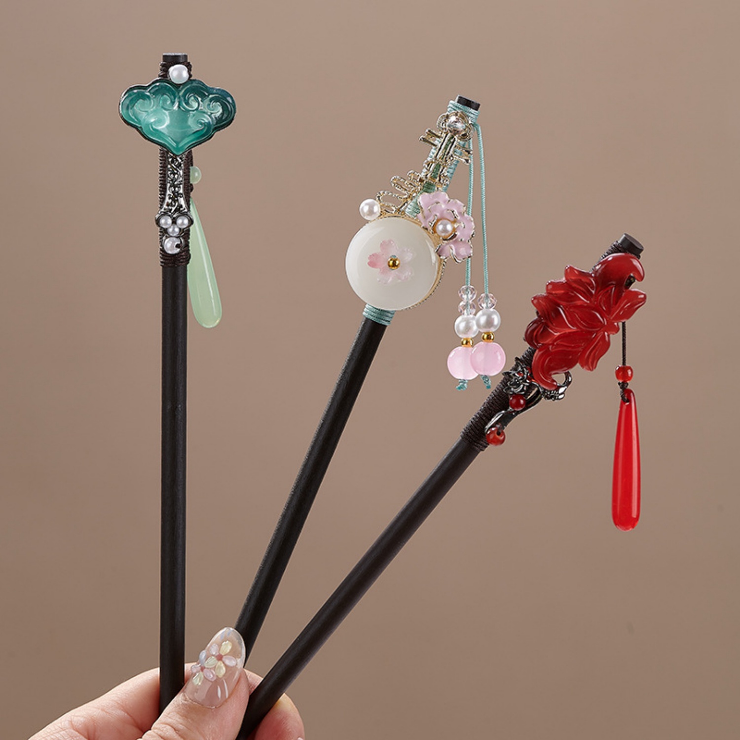 Jepit Rambut Bunga Vintage unt - Hair Fork Stick ulasan dan harga