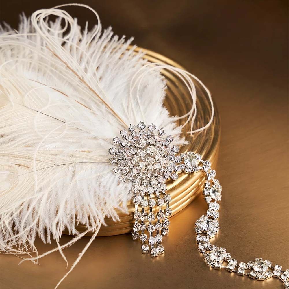 Ikat Kepala Bulu Antik Gaun Co - Women'S Accessories In The 1920S ulasan dan harga