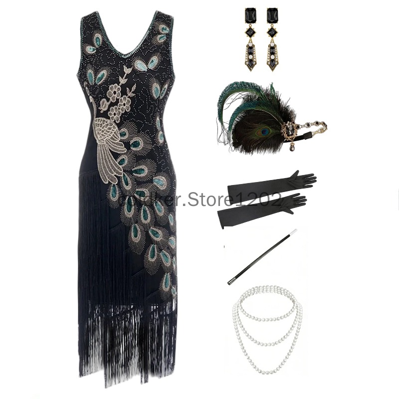 Gaun Flapper Era 1920-an denga - Women'S Accessories In The 1920S ulasan dan harga