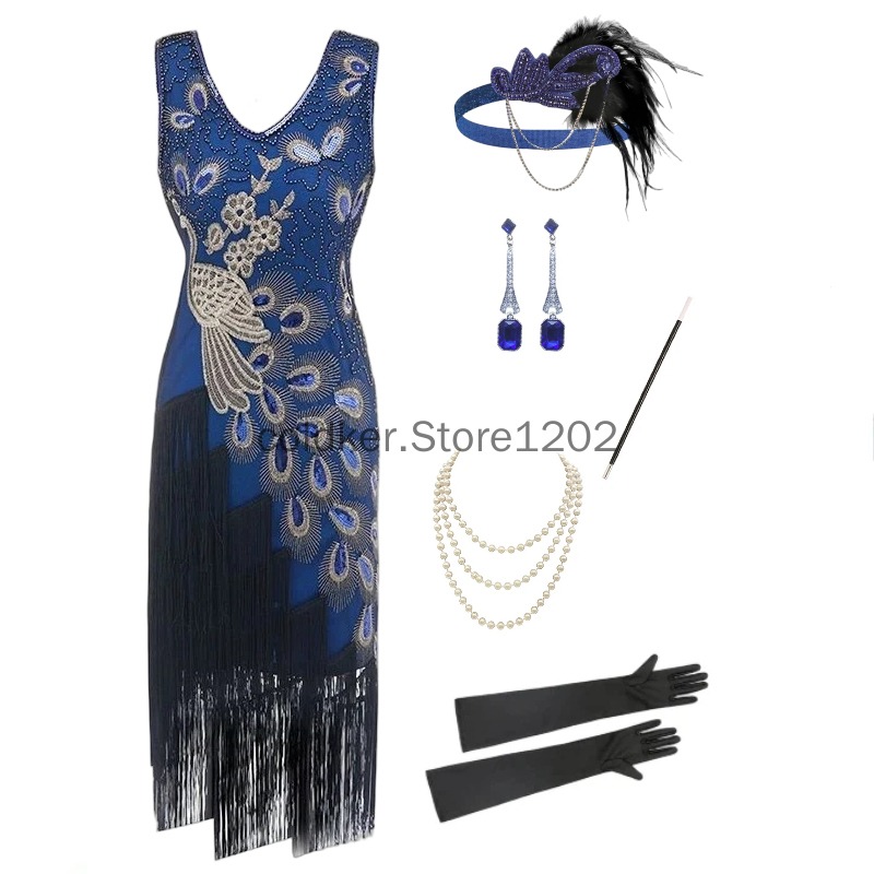 Gaun Flapper Era 1920-an denga - Women'S Accessories In The 1920S ulasan dan harga
