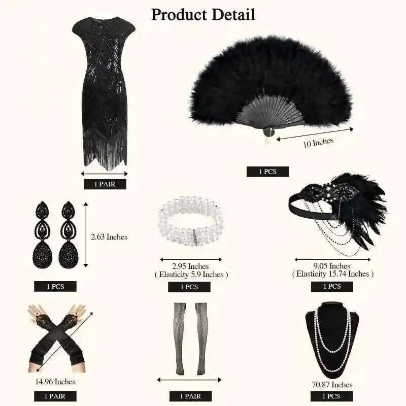 Gaun 1920-an untuk Wanita Gaun - Women'S Accessories In The 1920S ulasan dan harga