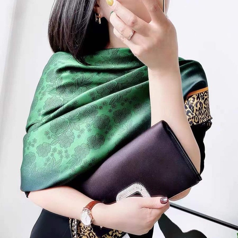 [BYSIFA] Syal Sutra Hijau Zamr - Women Accessories Brands ulasan dan harga