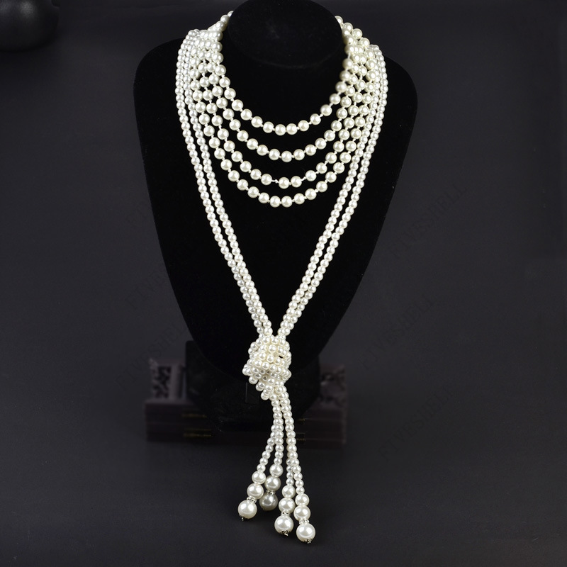 1920s kalung mutiara mode muti - Women'S Accessories In The 1920S ulasan dan harga