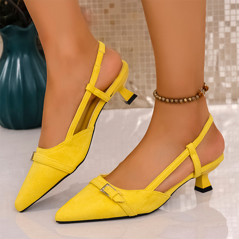 Sandal Hak Tinggi Kuning Modis - Women'S Accessories Trends 2025 ulasan dan harga