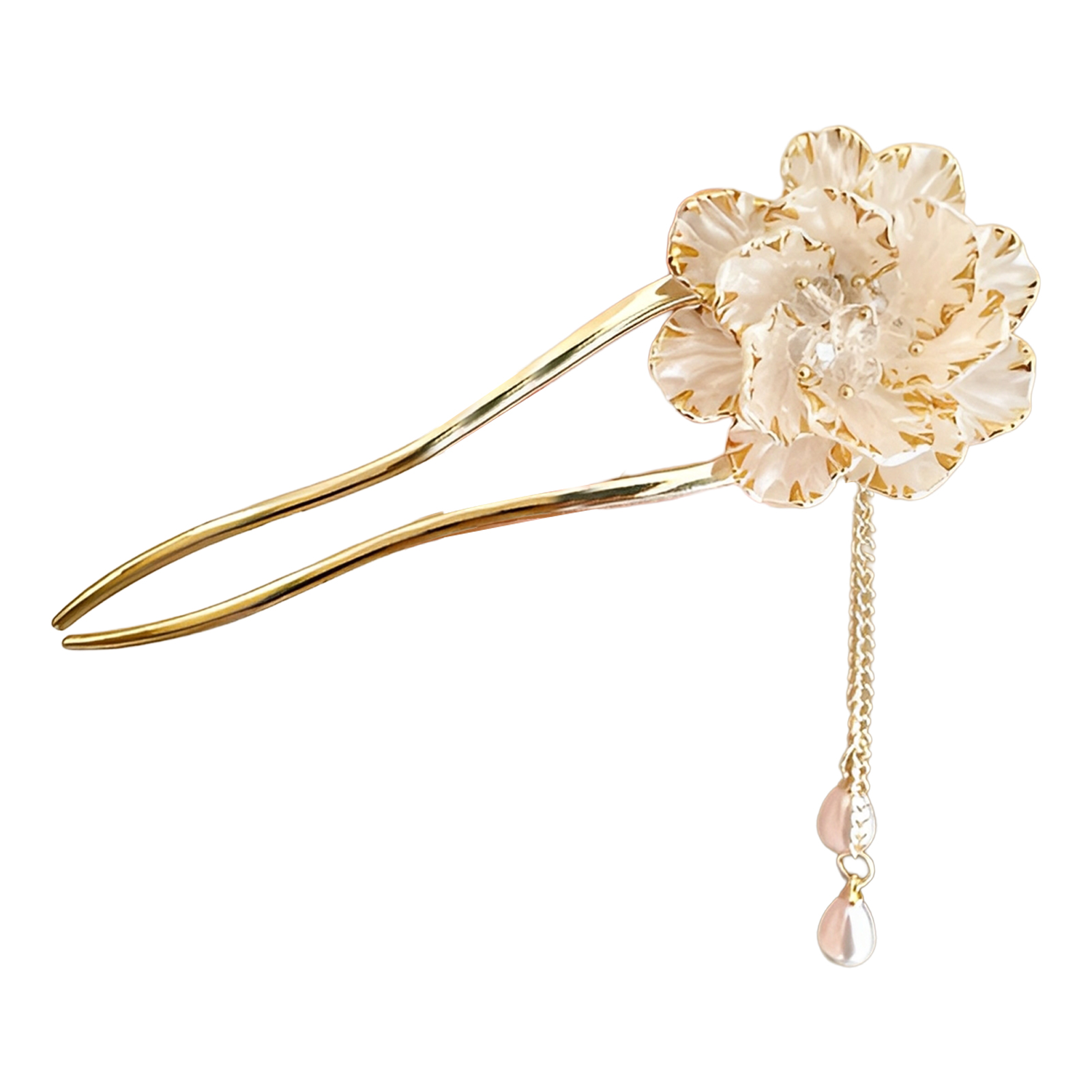 Tusuk Konde Bunga Peony Elegan - Hair Fork Stick ulasan dan harga