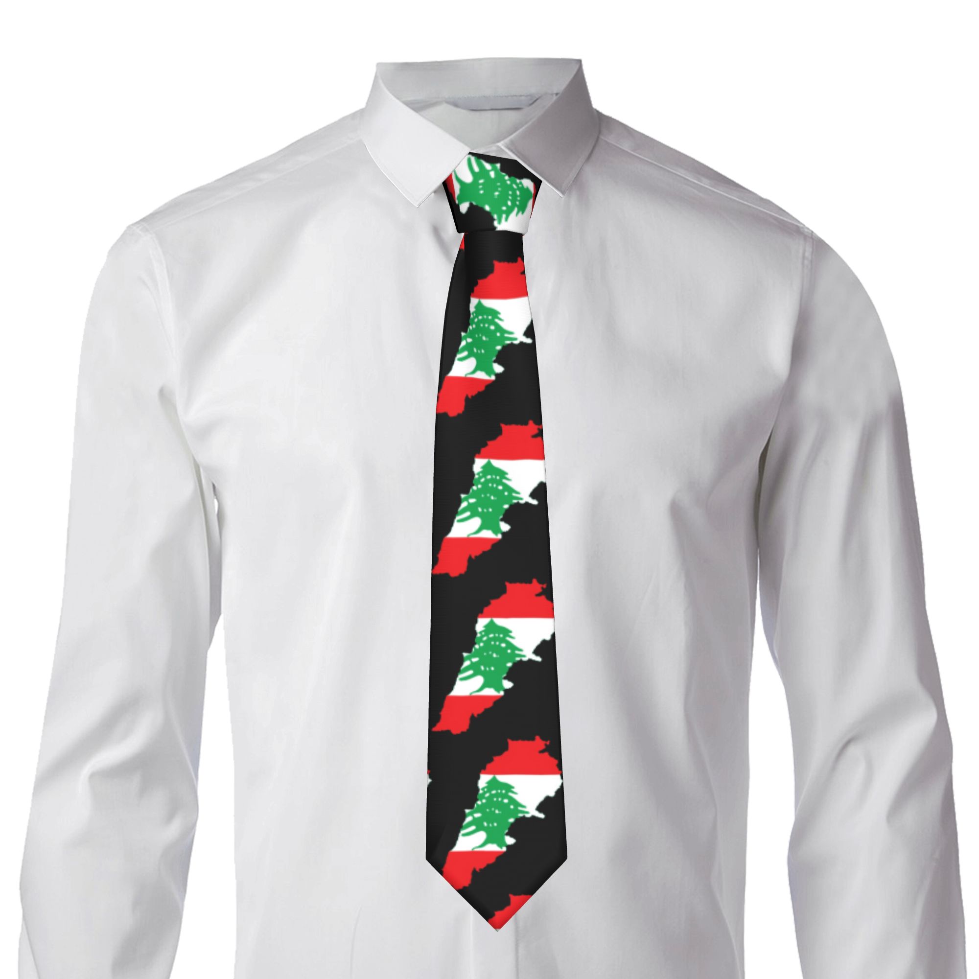 Dasi Peta Bendera Lebanon Dasi - Women Accessories Lebanon ulasan dan harga