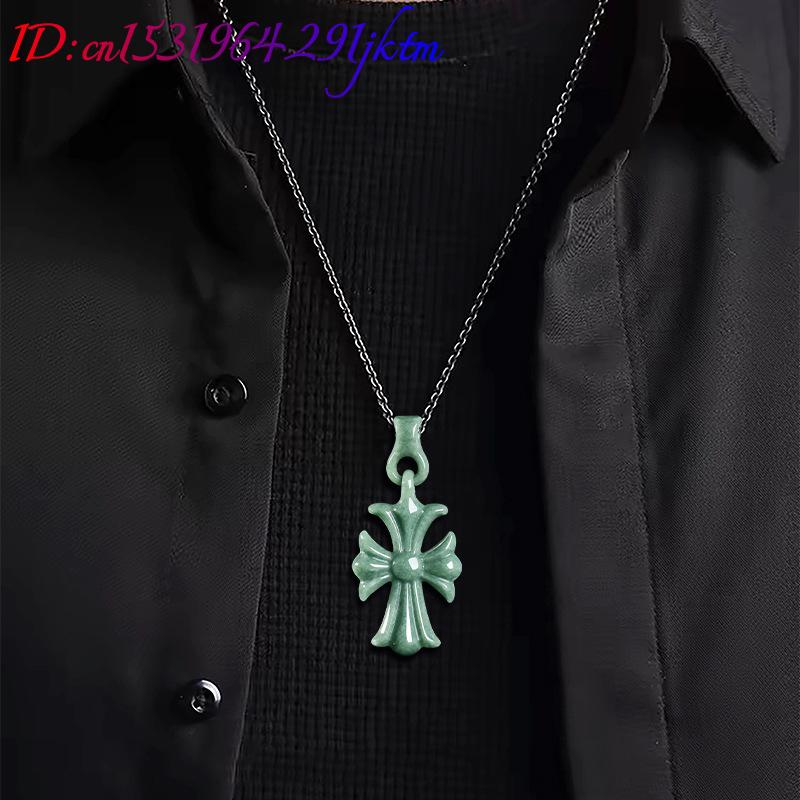Kalung Liontin Salib Batu Giok - Women'S Accessories And Jewelry ulasan dan harga