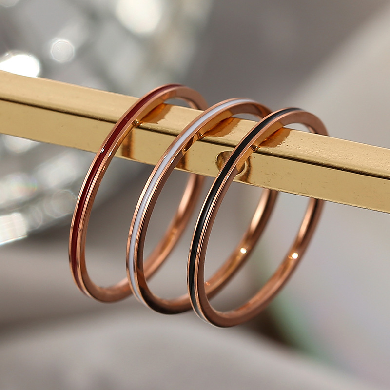 Cincin Tipis 1Mm Warna Rose Go - Wrap Ring Gold ulasan dan harga
