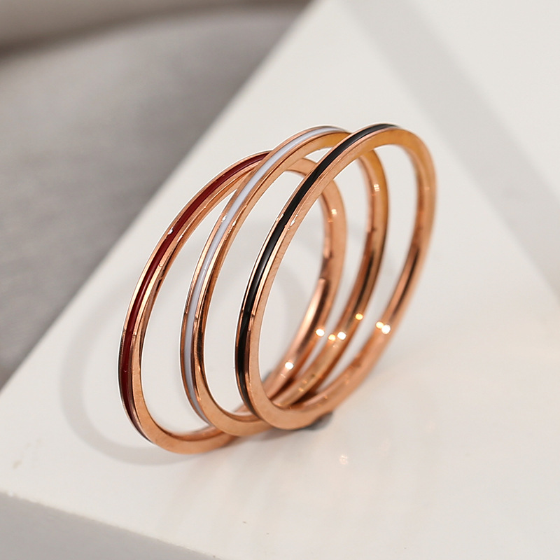 Cincin Tipis 1Mm Warna Rose Go - Wrap Ring Gold ulasan dan harga