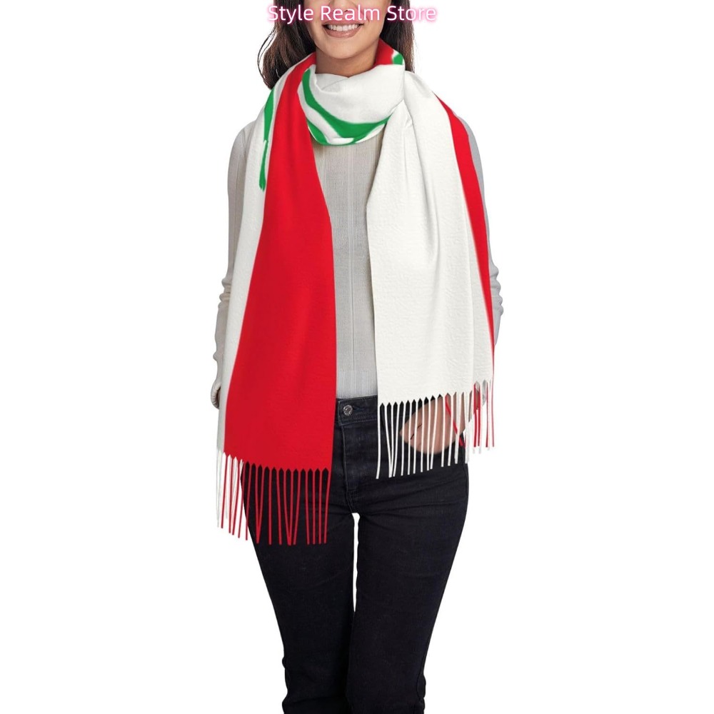 Syal Poliester Motif Bendera L - Women Accessories Lebanon ulasan dan harga