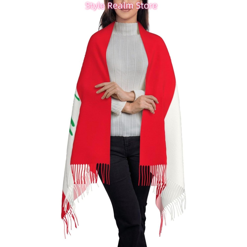 Syal Poliester Motif Bendera L - Women Accessories Lebanon ulasan dan harga