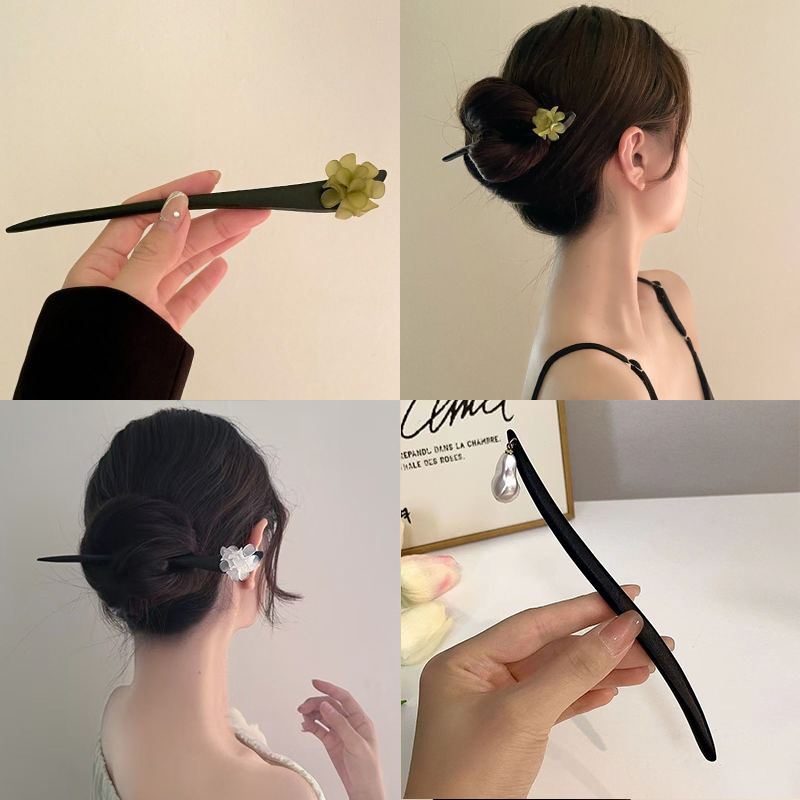 Jepit Rambut Mutiara Stik Ramb - Hair Fork Stick ulasan dan harga