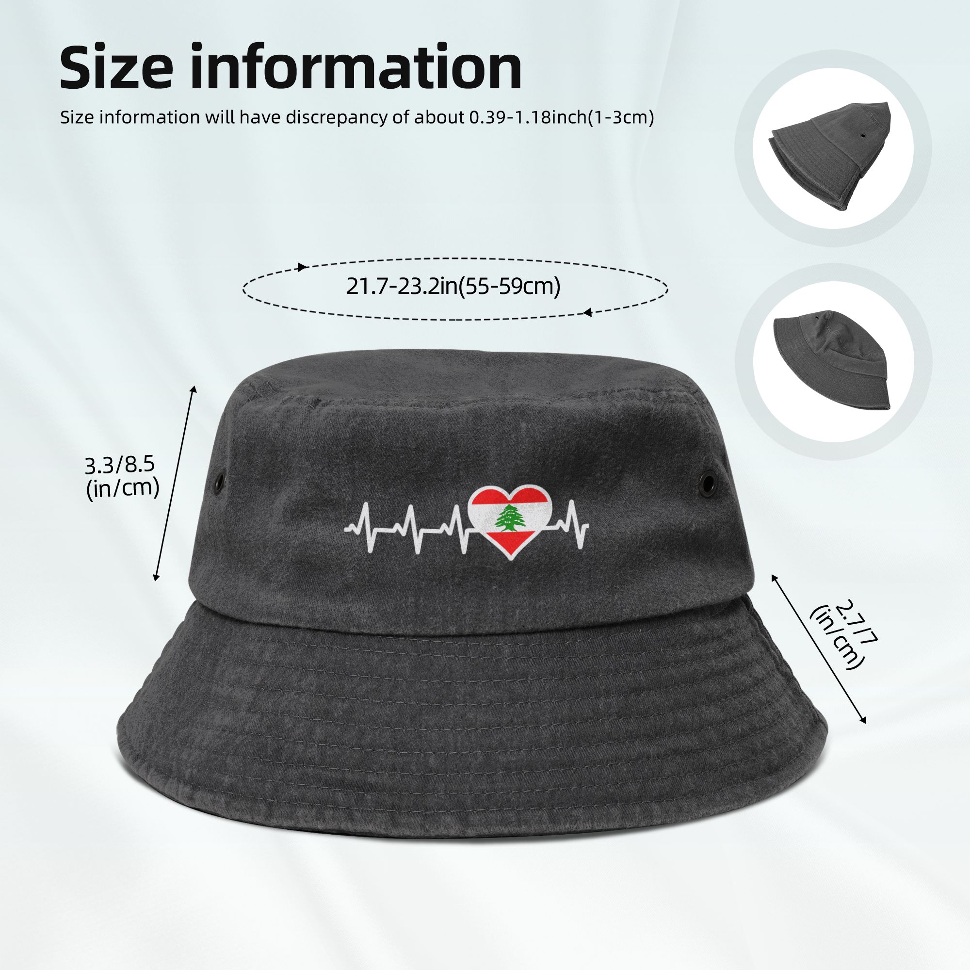 Topi Bucket Pria Wanita Motif  - Women Accessories Lebanon ulasan dan harga