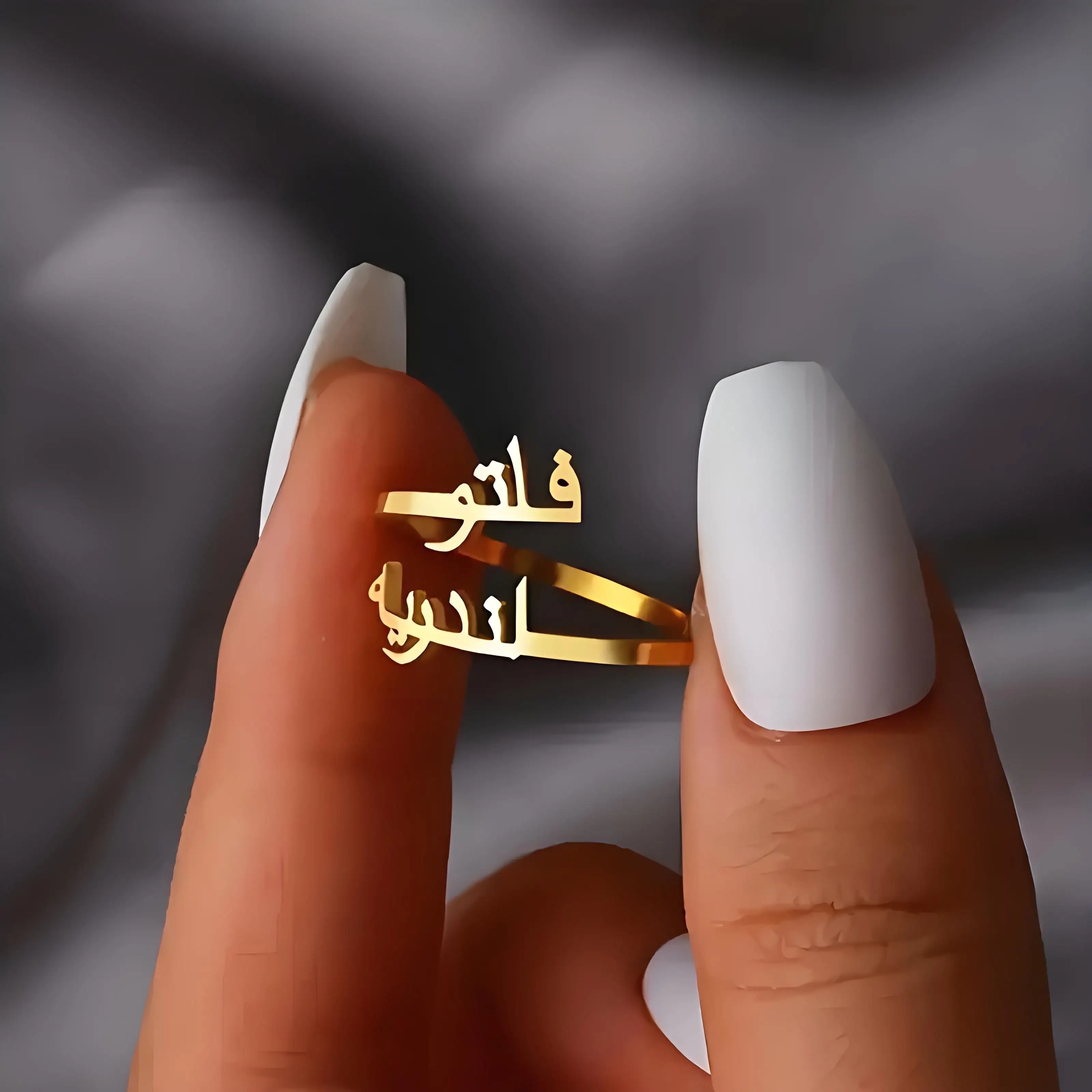 Cincin Huruf Arab yang Diperso - Wrap Ring Gold ulasan dan harga