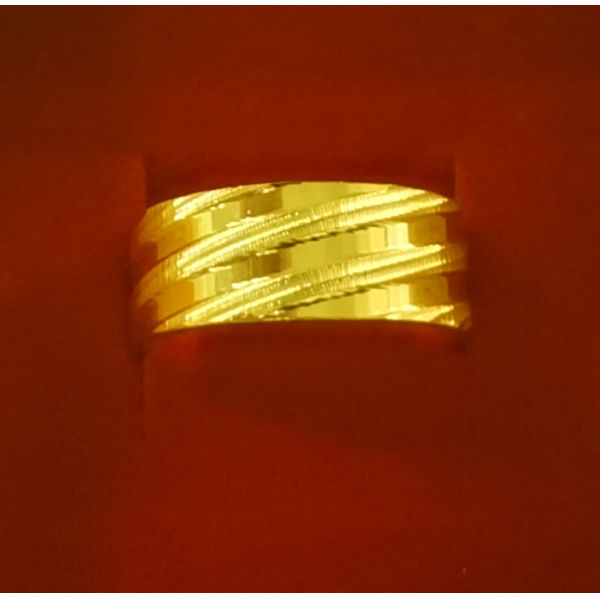 Cincin lapis murni untuk pria  - Wrap Ring Gold ulasan dan harga