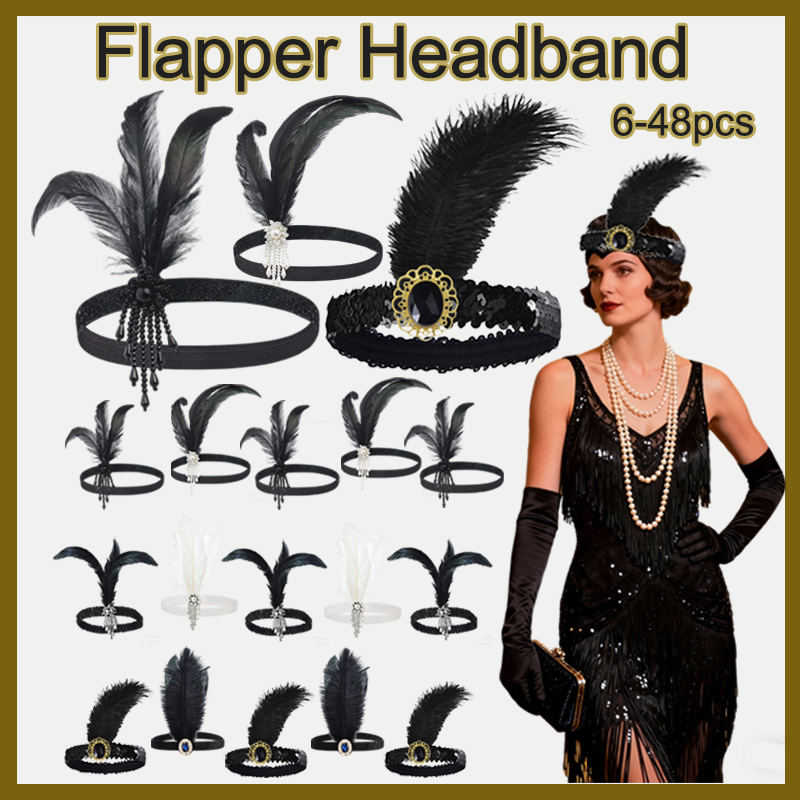 6-48 Buah Aksesori Gatsby Ikat - Women'S Accessories In The 1920S ulasan dan harga