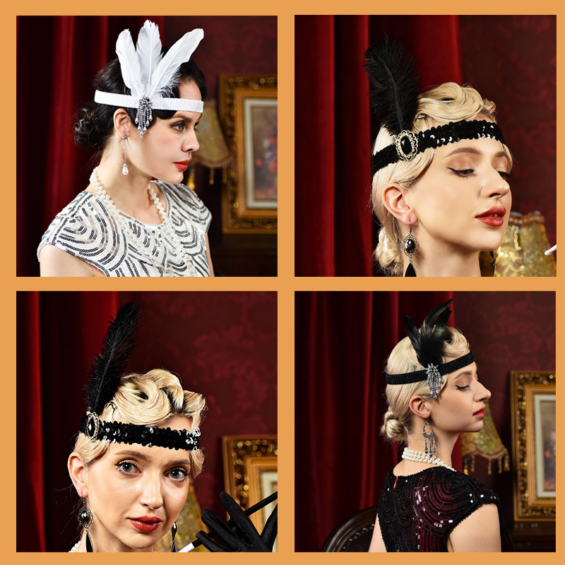 6-48 Buah Aksesori Gatsby Ikat - Women'S Accessories In The 1920S ulasan dan harga