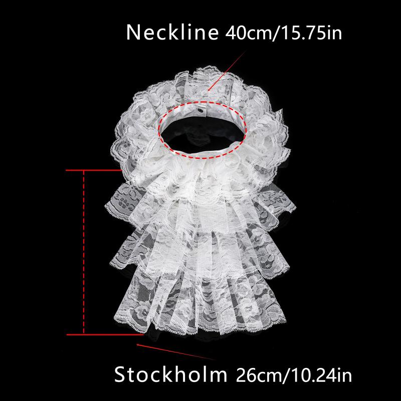 Set Kostum Kerah Jabot Renda E - Women'S Victorian Era Accessories ulasan dan harga