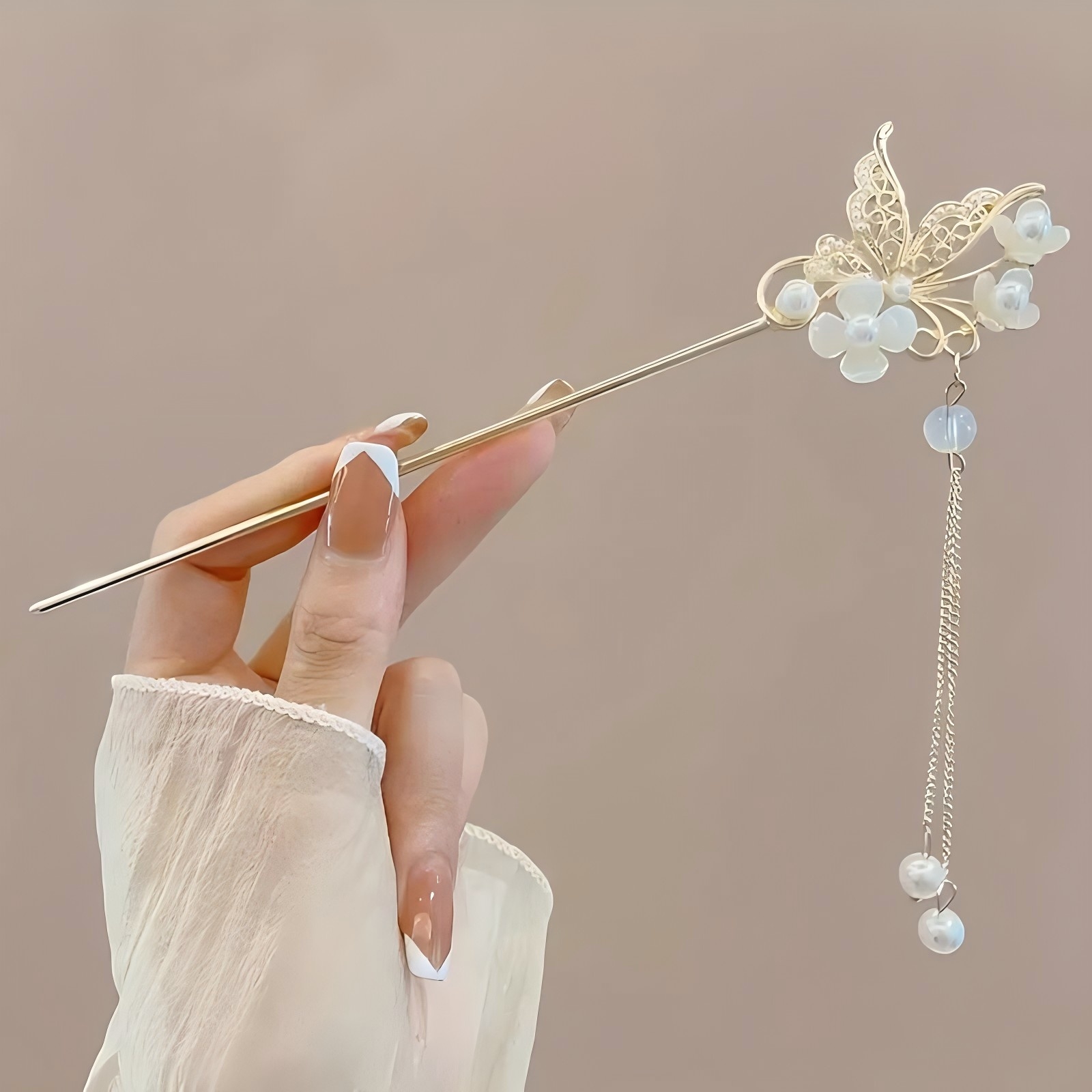1/6 Buah Stik Rambut Rumbai Ga - Hair Fork Stick ulasan dan harga