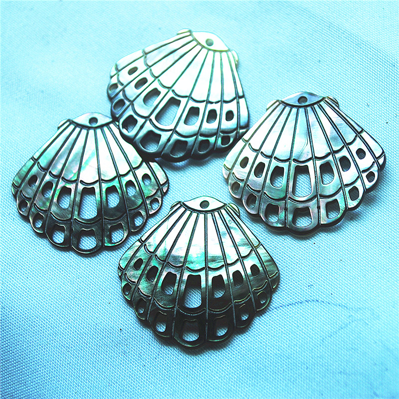 4 Buah Liontin Cangkang Hitam  - Women'S Accessories Nz ulasan dan harga