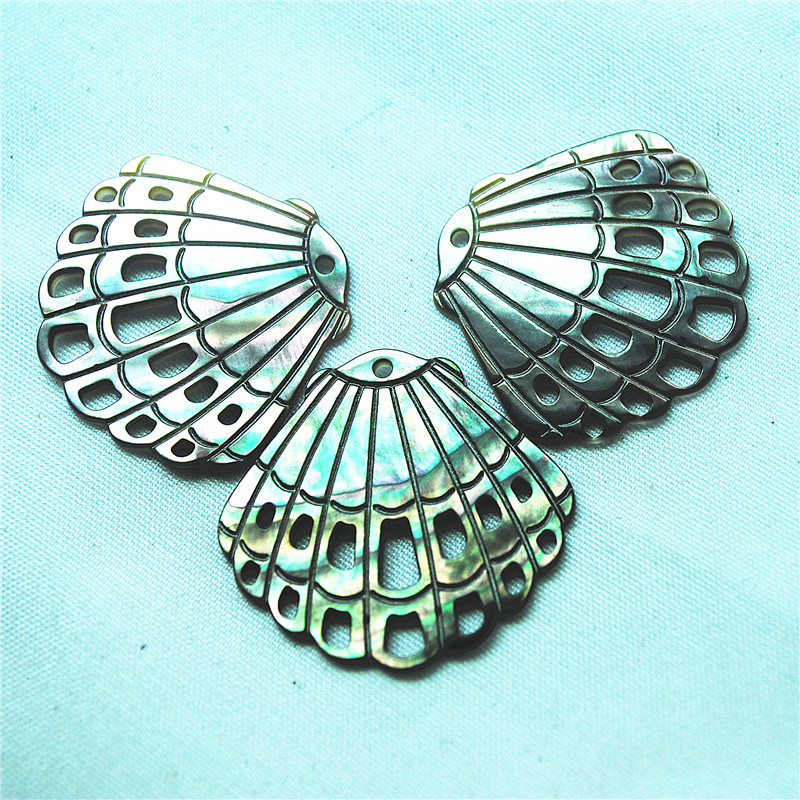4 Buah Liontin Cangkang Hitam  - Women'S Accessories Nz ulasan dan harga